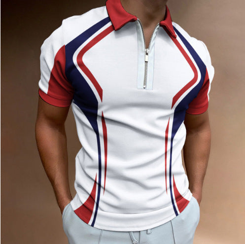 Customized 5-7 day men's polo shirt men's casual short sleeved lapel T-shirt
