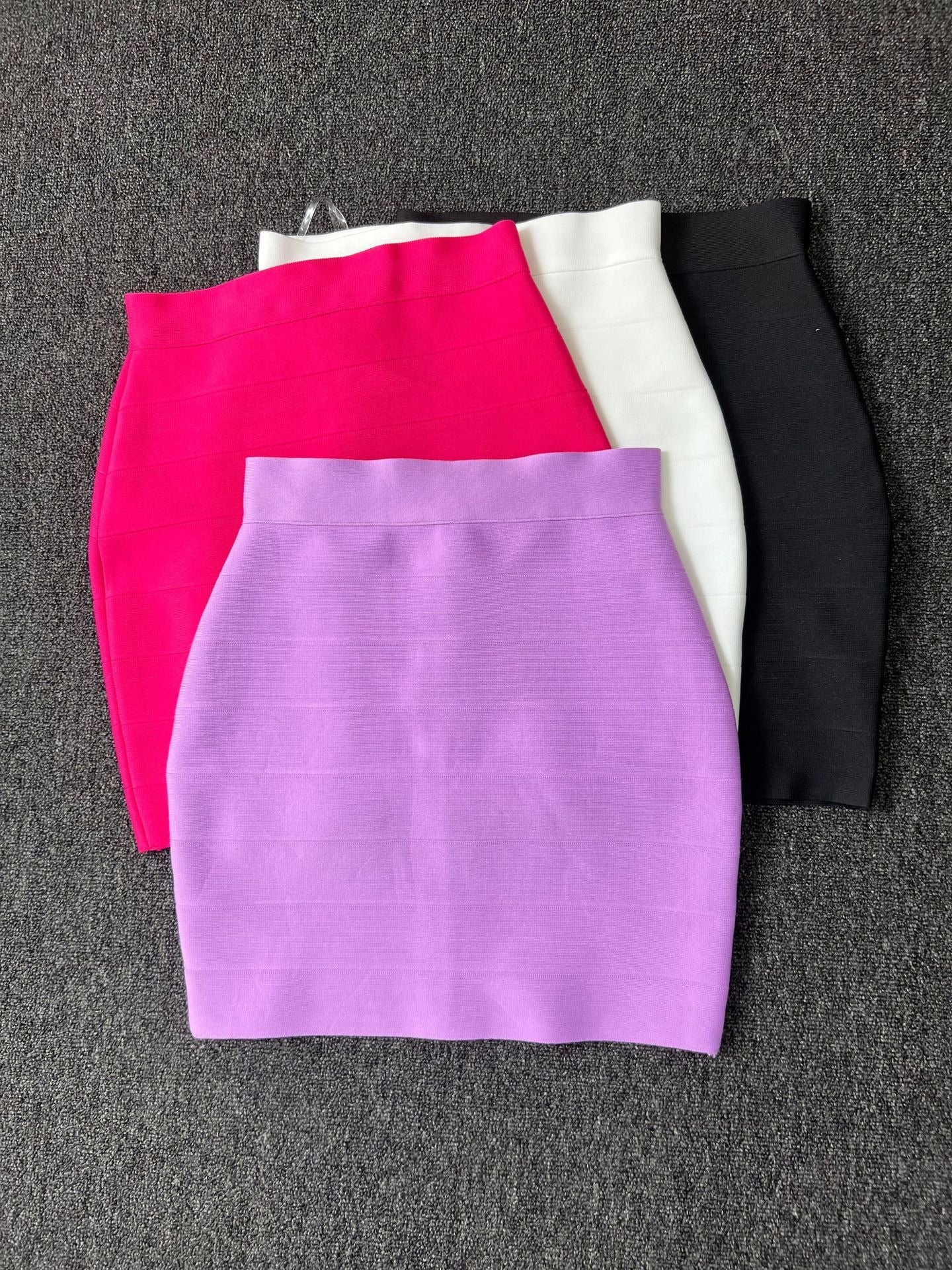 4-color bandaged skirt with ultra short hip wrap skirt