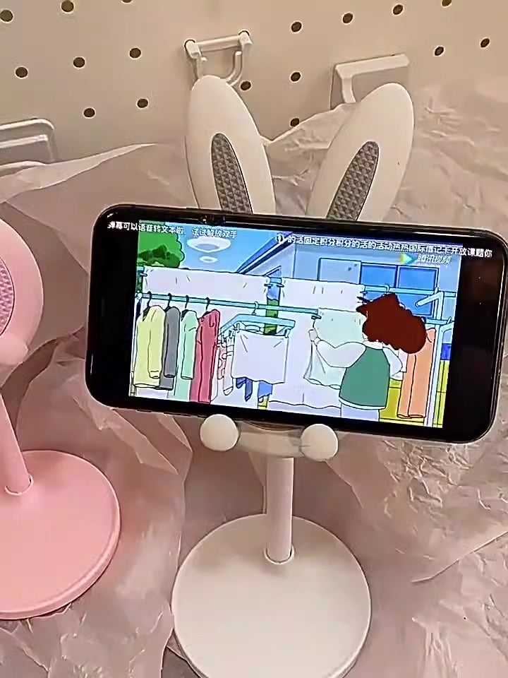 Cartoon Little Rabbit Desktop Mobile Phone Holder Live Drama Chasing Tablet Holder Livable Student Lazy Person Holder Gift