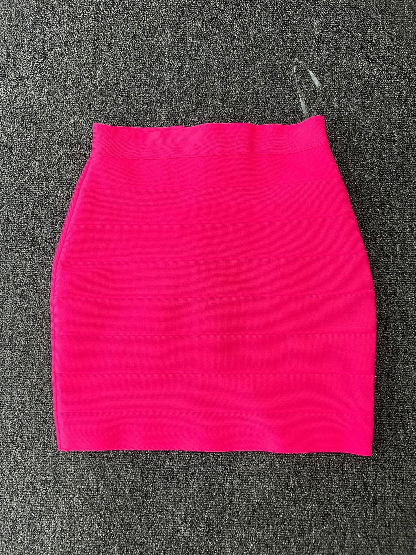 4-color bandaged skirt with ultra short hip wrap skirt