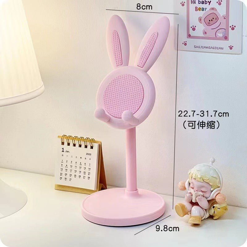 Cartoon Little Rabbit Desktop Mobile Phone Holder Live Drama Chasing Tablet Holder Livable Student Lazy Person Holder Gift