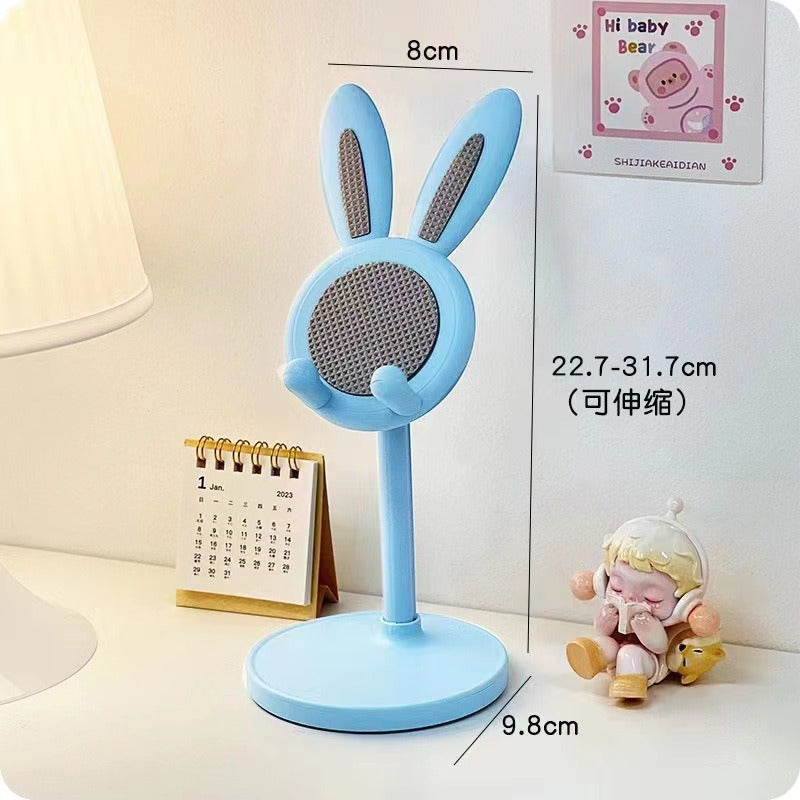 Cartoon Little Rabbit Desktop Mobile Phone Holder Live Drama Chasing Tablet Holder Livable Student Lazy Person Holder Gift