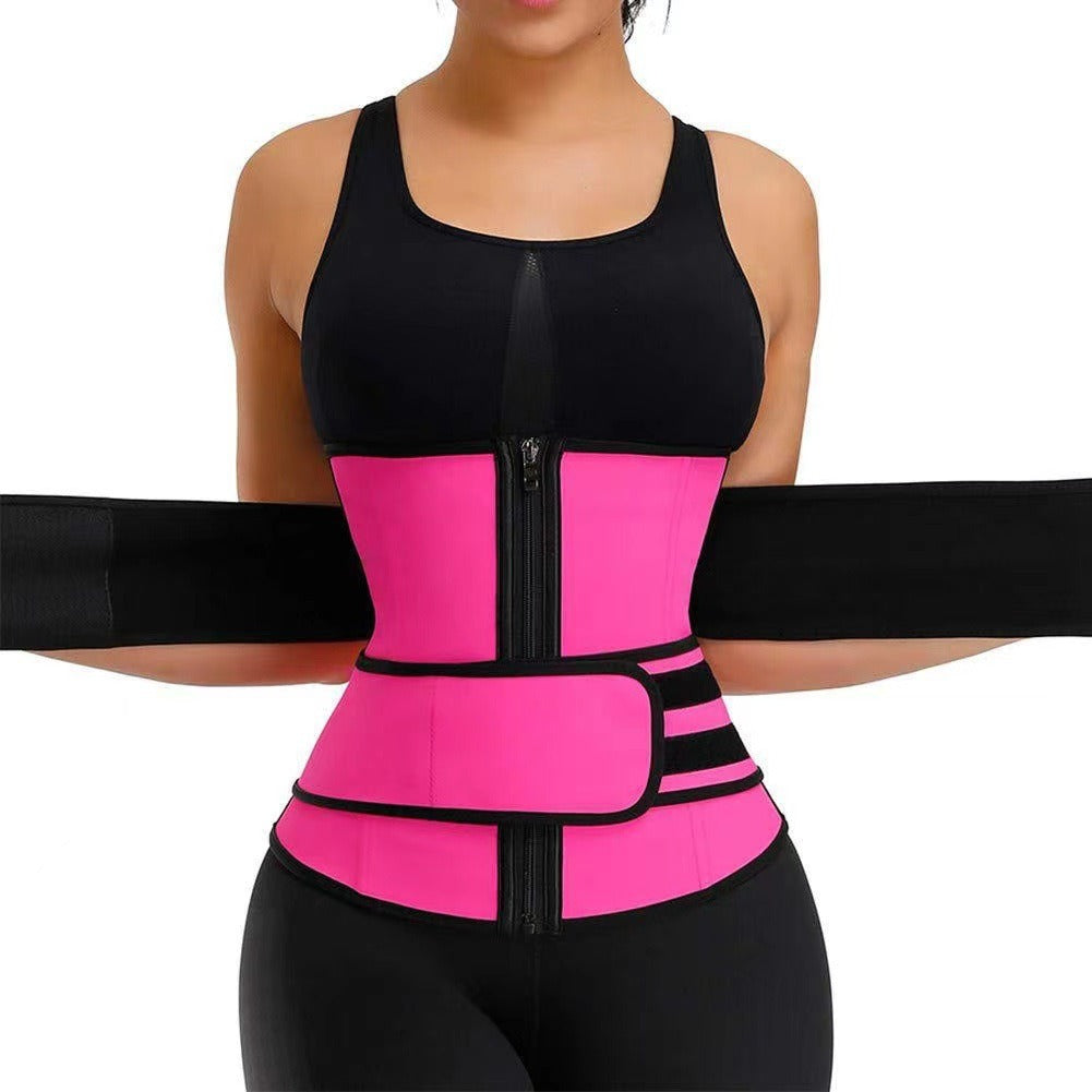 Women's zippered waist shaping clothing belt, beauty and sports belt belt