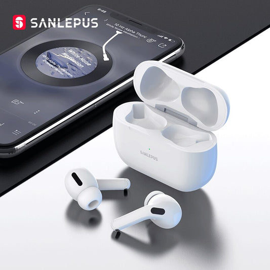 SANLEPUS Earbuds Pro NEW Wireless Headphones TWS In-Ear Bluetooth Earphones 9D Stereo Headset For Android iPhone Xiaomi Huawei